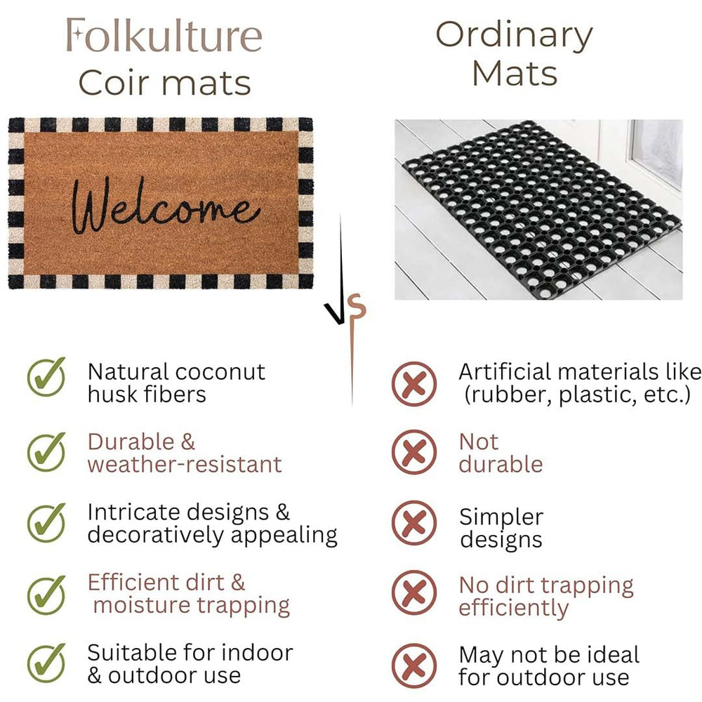 Folkulture inside mudroom showing indoor use and floor-cleaning benefit