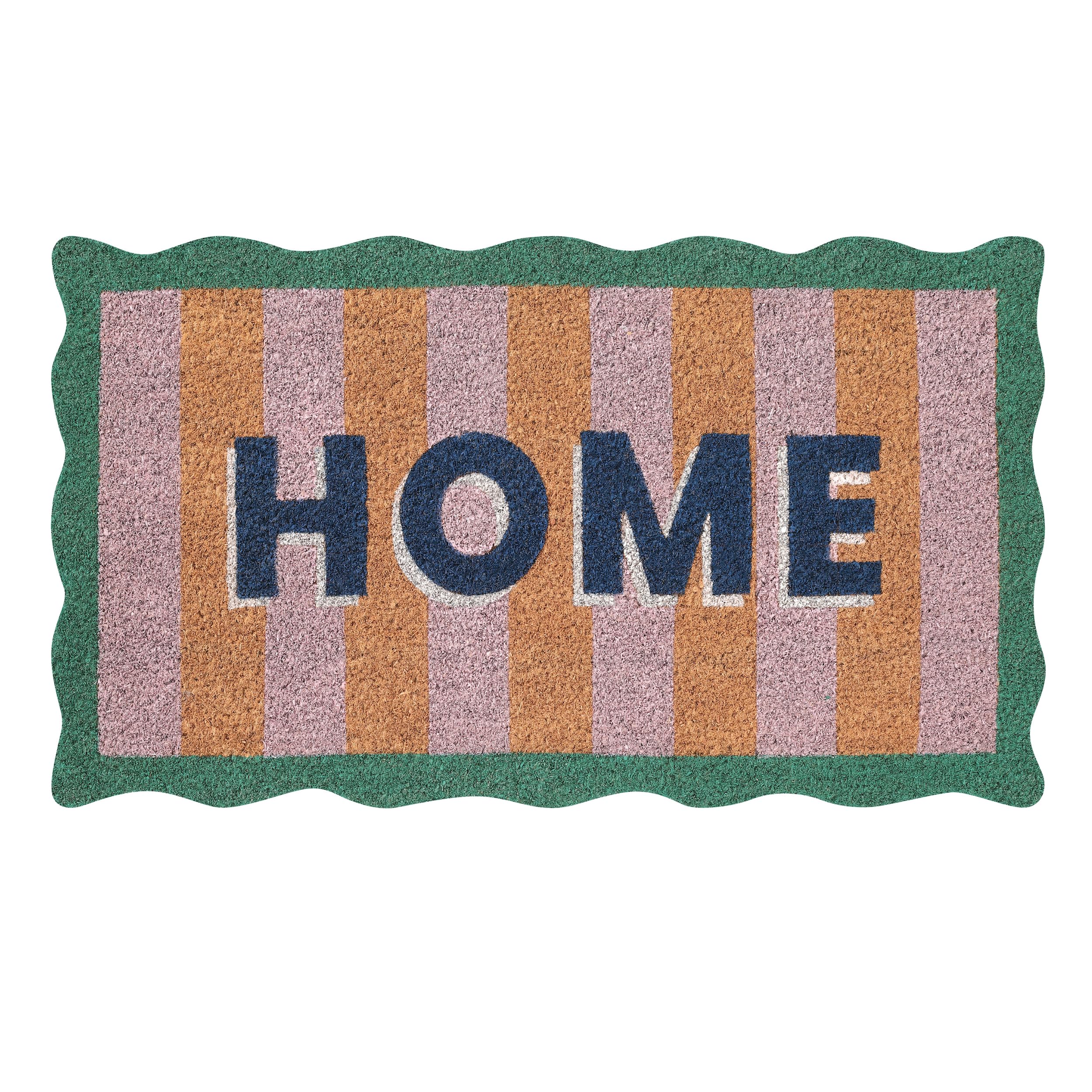 Folkulture front view of 16x28 mat showing full welcome design and curb appeal