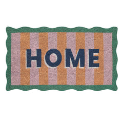 Folkulture front view of 16x28 mat showing full welcome design and curb appeal