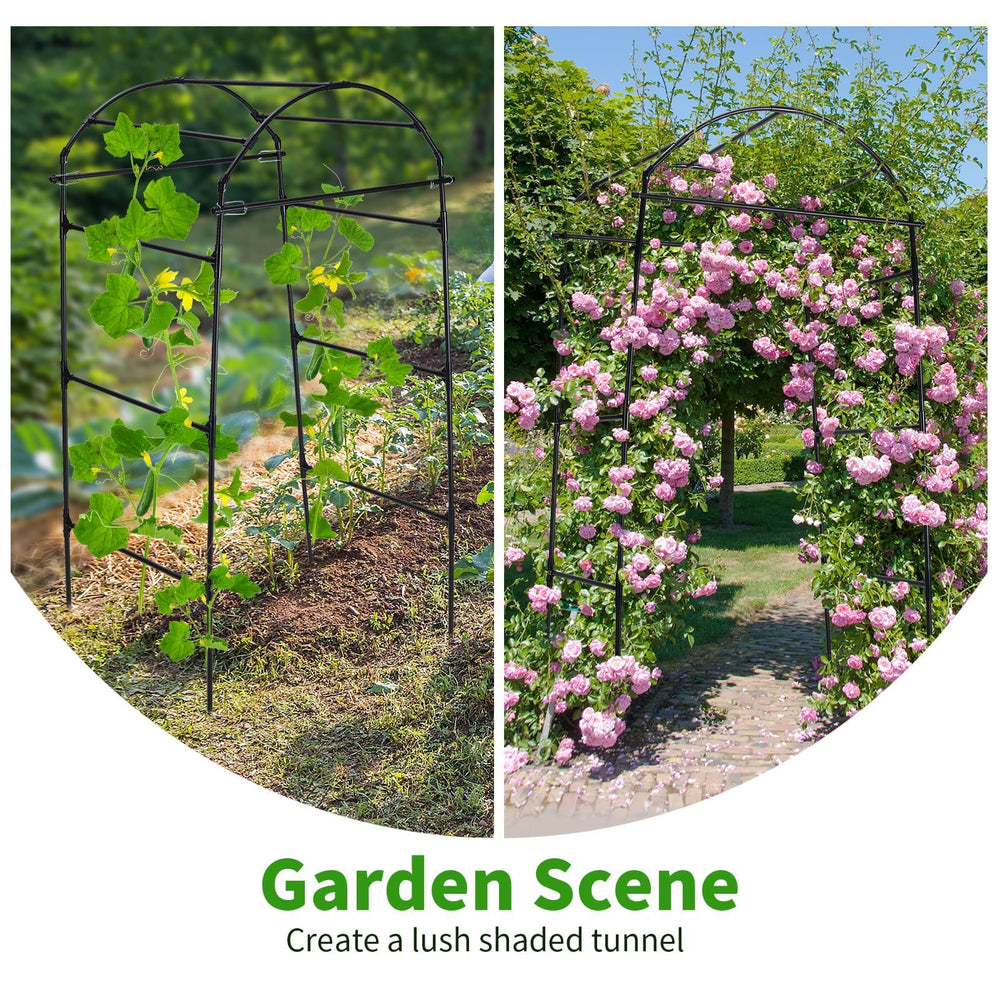 FOLLOOK arch stakes anchored deep in soil showing improved outdoor stability