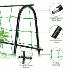 FOLLOOK close-up of plastic-coated steel frame showing rust-resistant durability