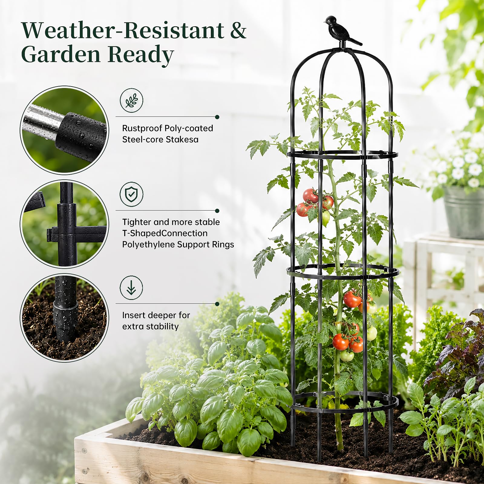 FOLLOOK trellis connection close-up highlighting secure joints and stability