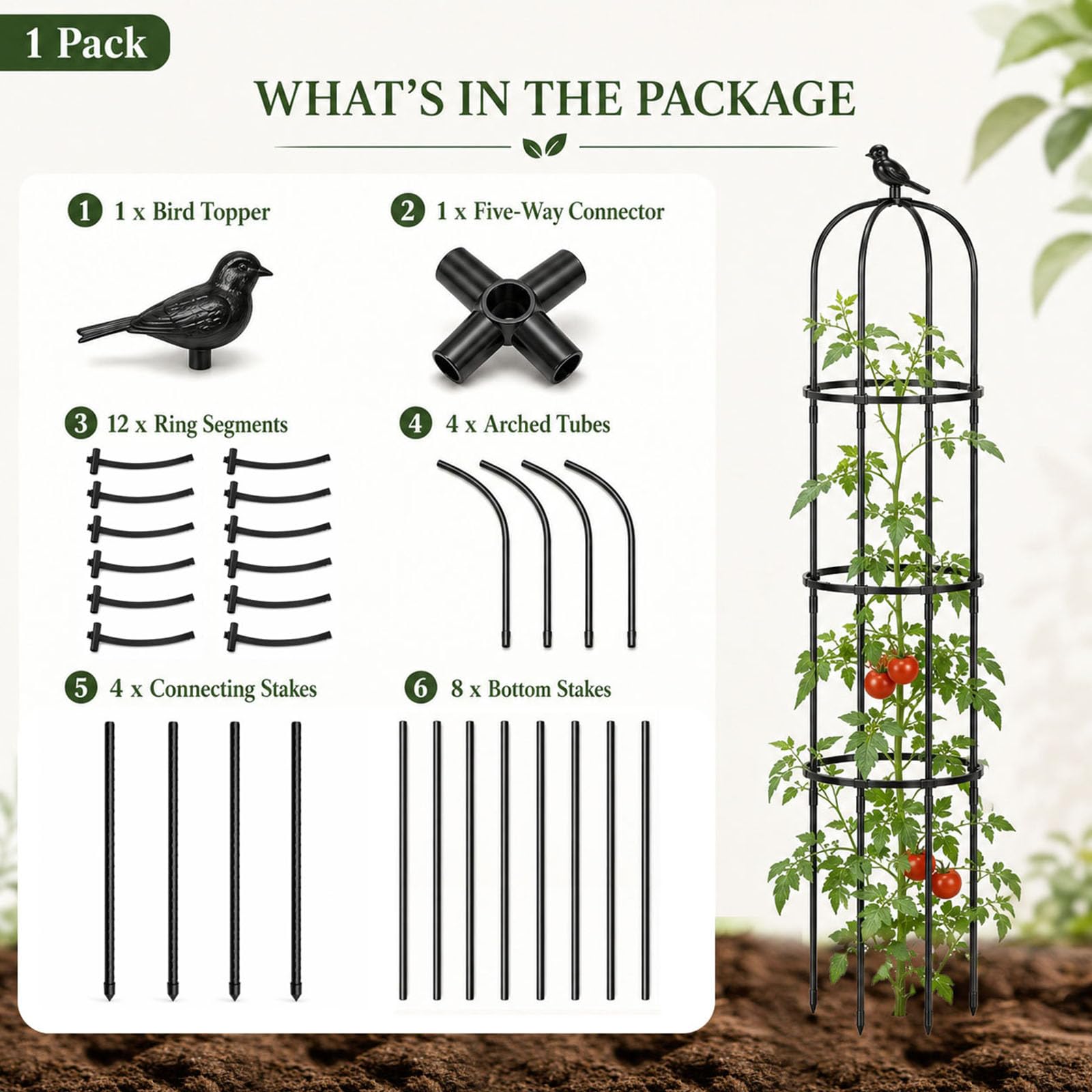 FOLLOOK trellis coating detail showing polyethylene finish for rust resistance