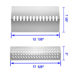 Folocy installed inside grill showing flame tamers protecting burners and reducing flare-ups