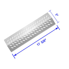 Folocy heat plate installed on a burner protecting it and reducing flare-ups
