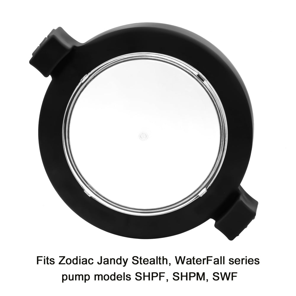 folosem replacement lid installed on a Zodiac Jandy pump showing correct fit
