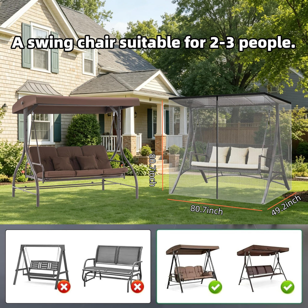 FomiGuatren size comparison with person showing roomy three-person capacity benefit