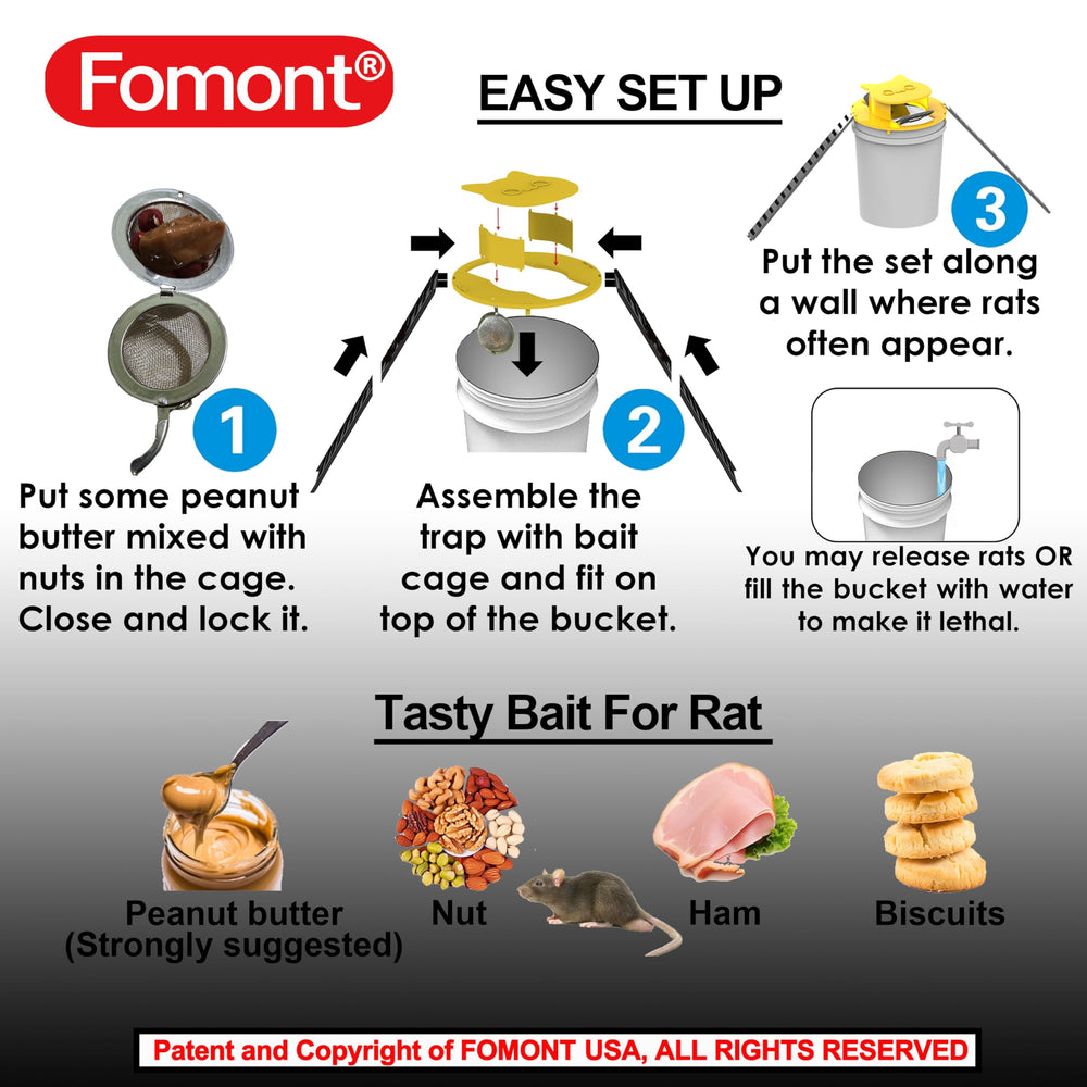 Fomont double pedals and ramps detail improving capture rates for large rats