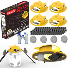 Fomont front view bucket lid trap showing durable build and fit benefits