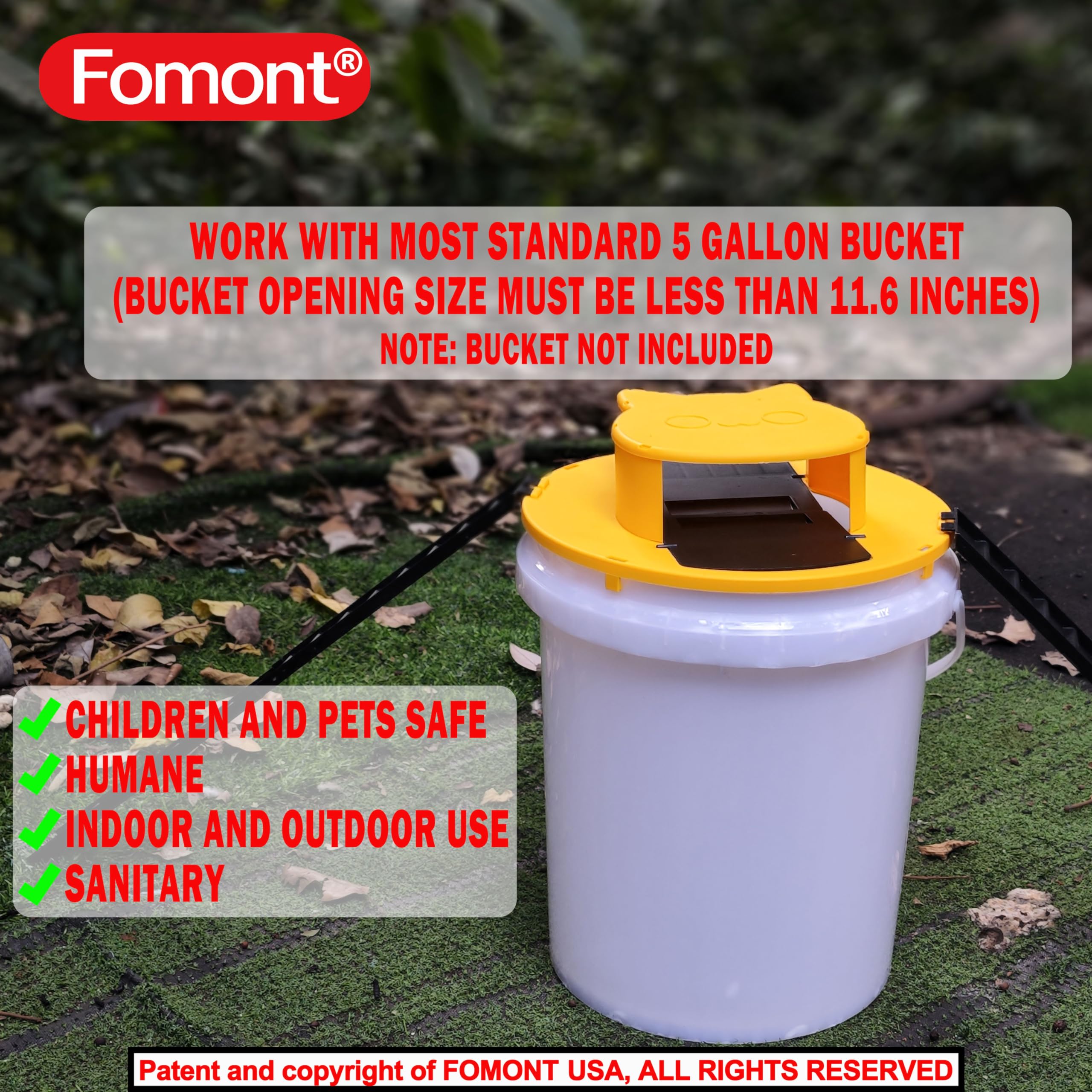 Fomont in use in chicken coop demonstrating humane and sanitary control