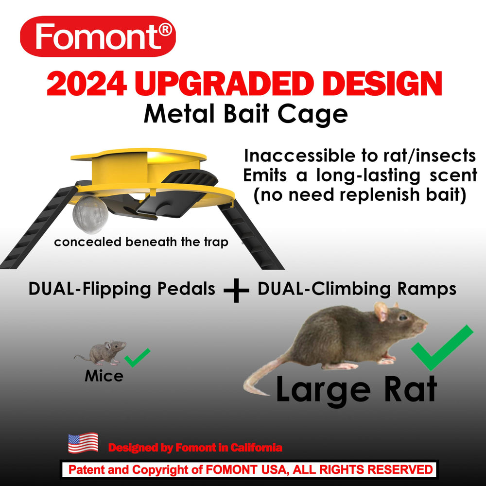 Fomont metal bait cage closeup preserving bait scent for longer effectiveness