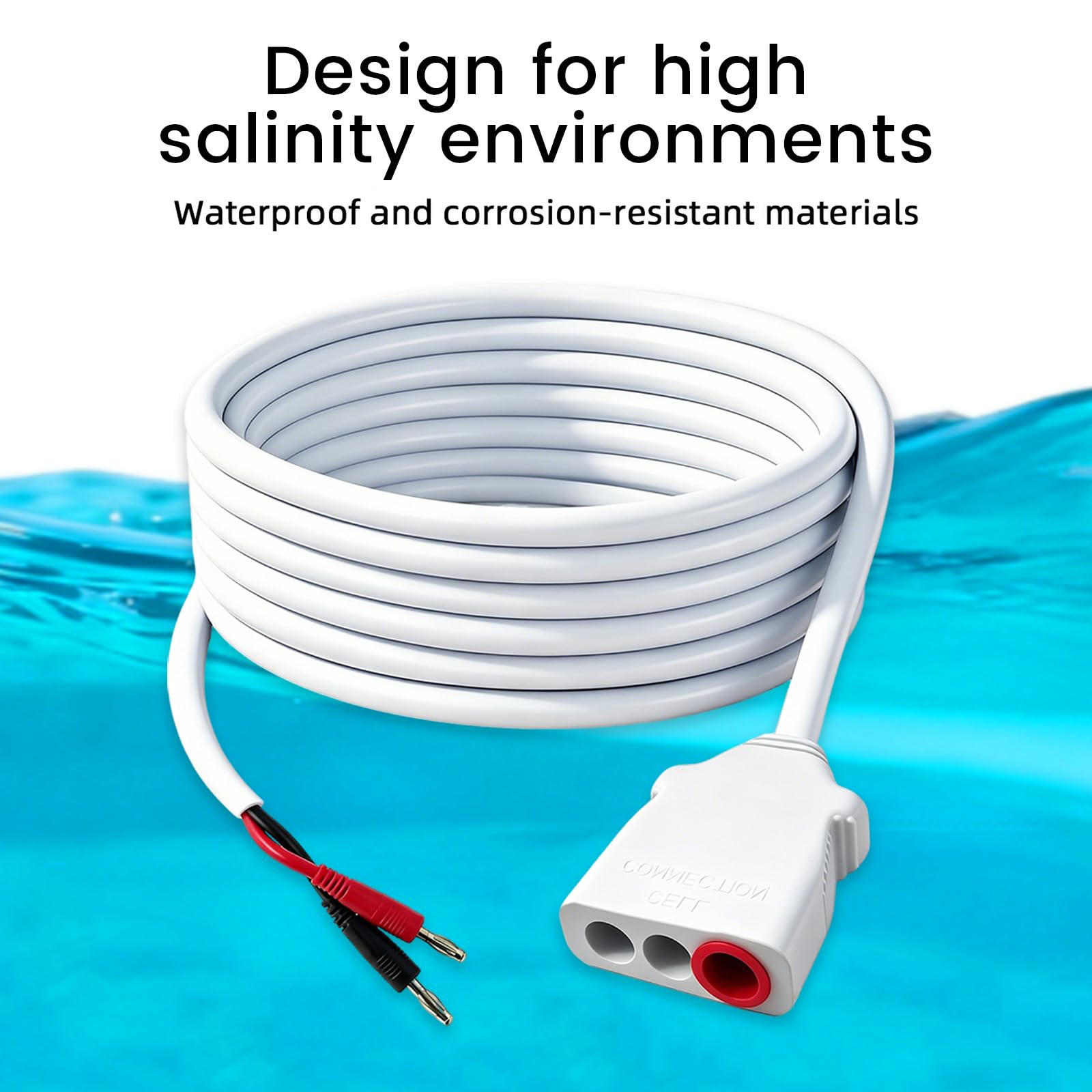 FONGLP salt cell cord close-up connector displays durable contact benefit