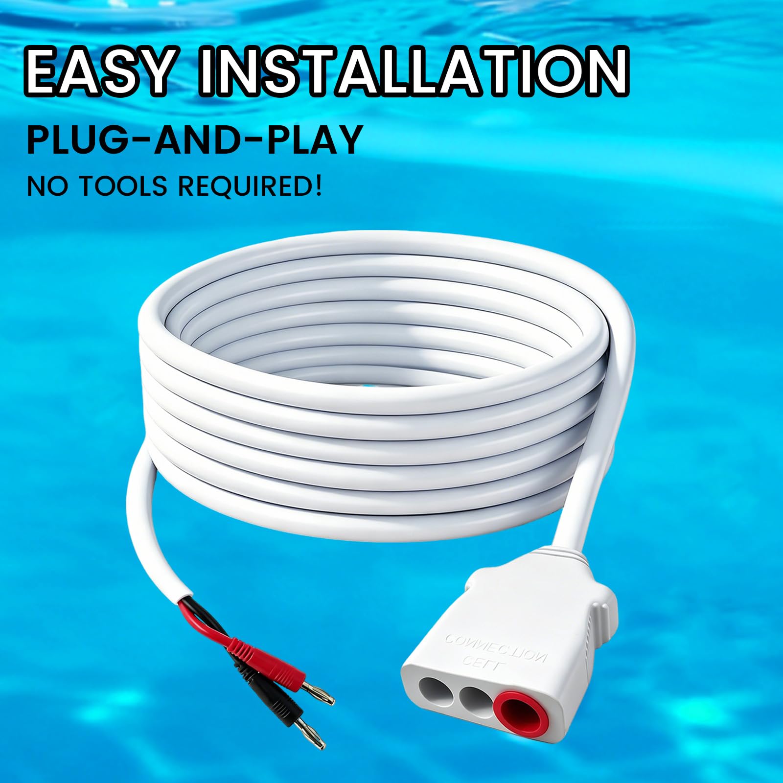 FONGLP salt cell cord connected to AutoPilot controller for easy installation