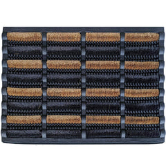 FOOTMATTERS Ninamar front view showing full tray and coir block, keeps floors clean