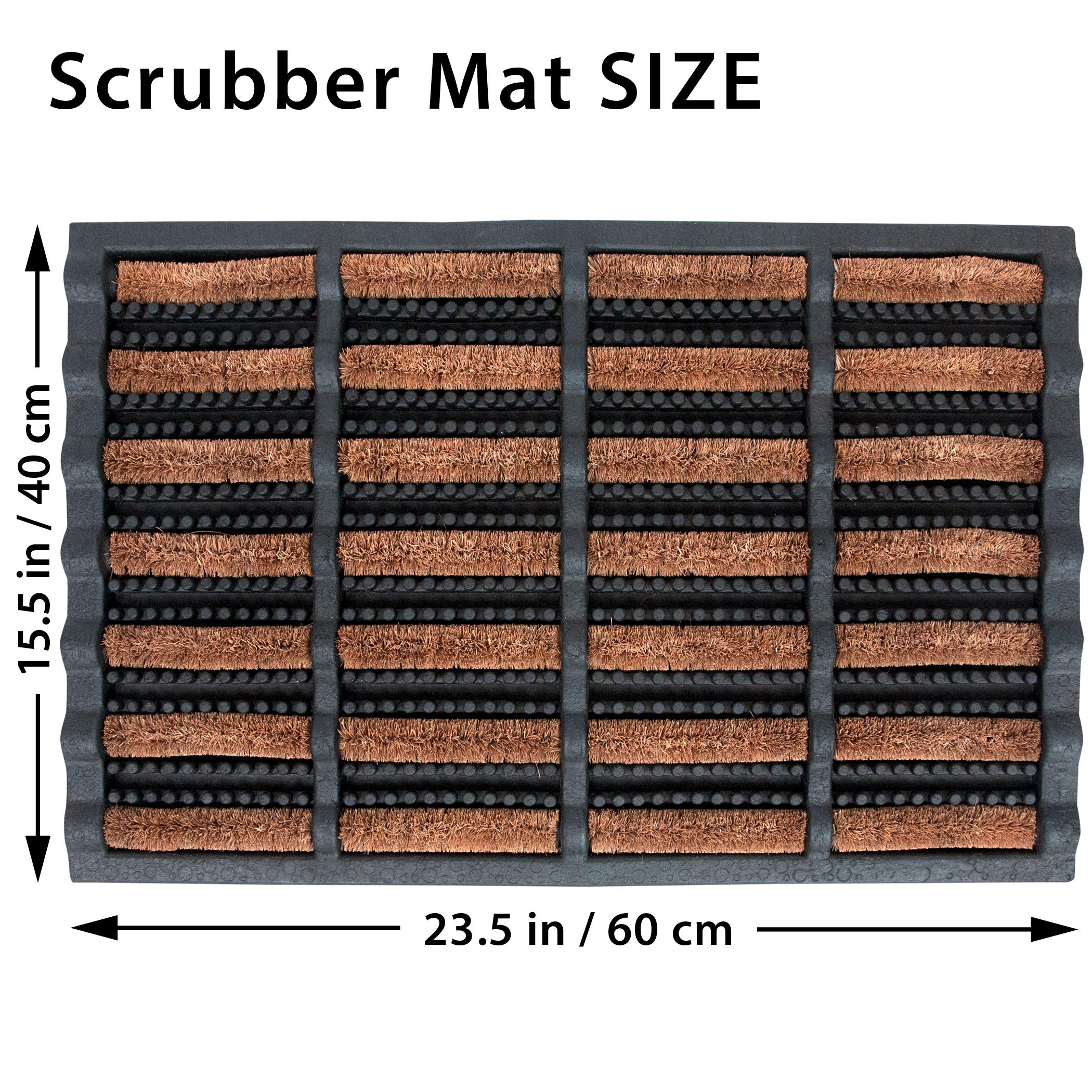 FOOTMATTERS Ninamar size comparison beside shoe illustrating footprint coverage benefit