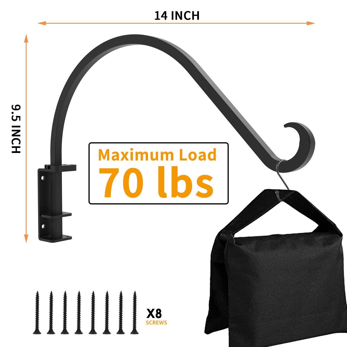 Foozet curved hook profile detail, benefit: secure support for heavy pots