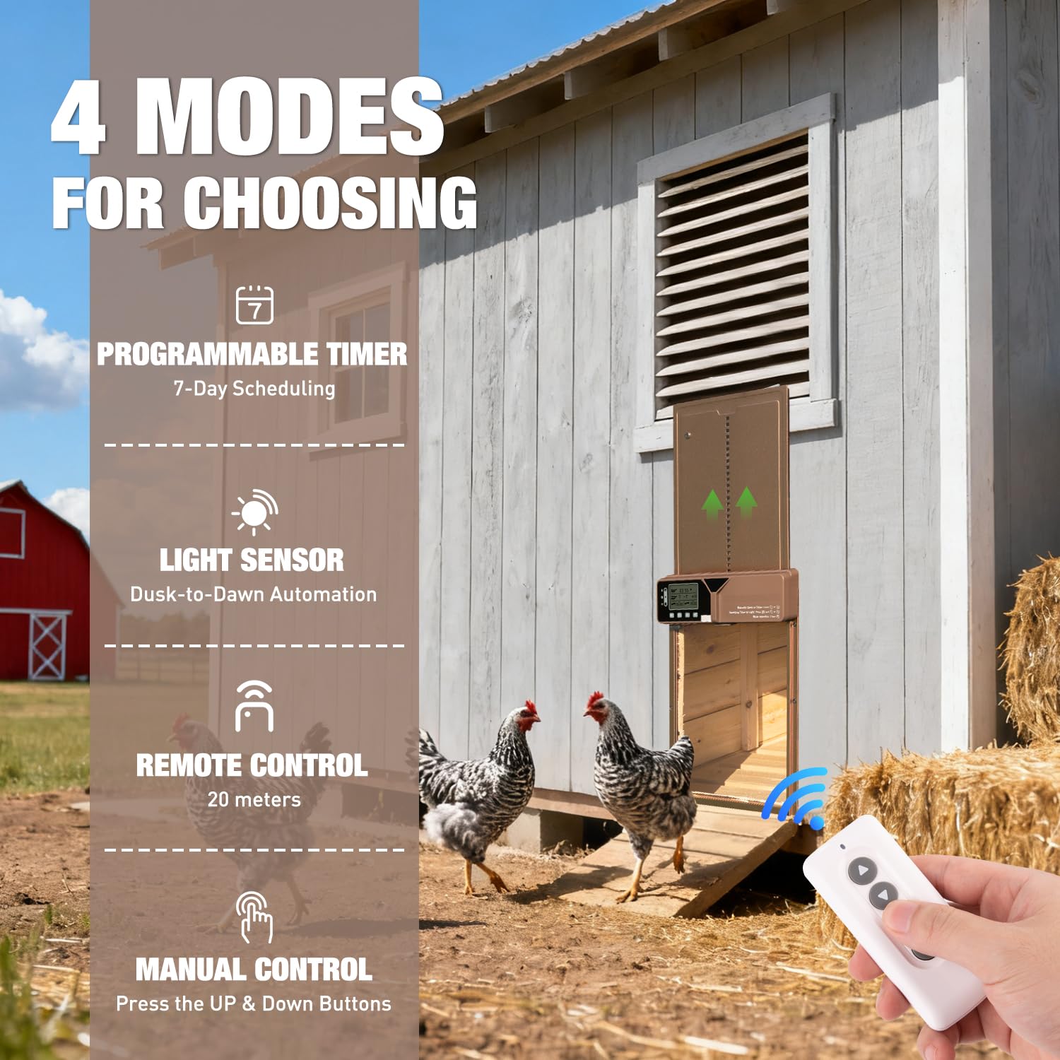 fophop anti-pinch sensor detail demonstrating safety reversal to protect birds