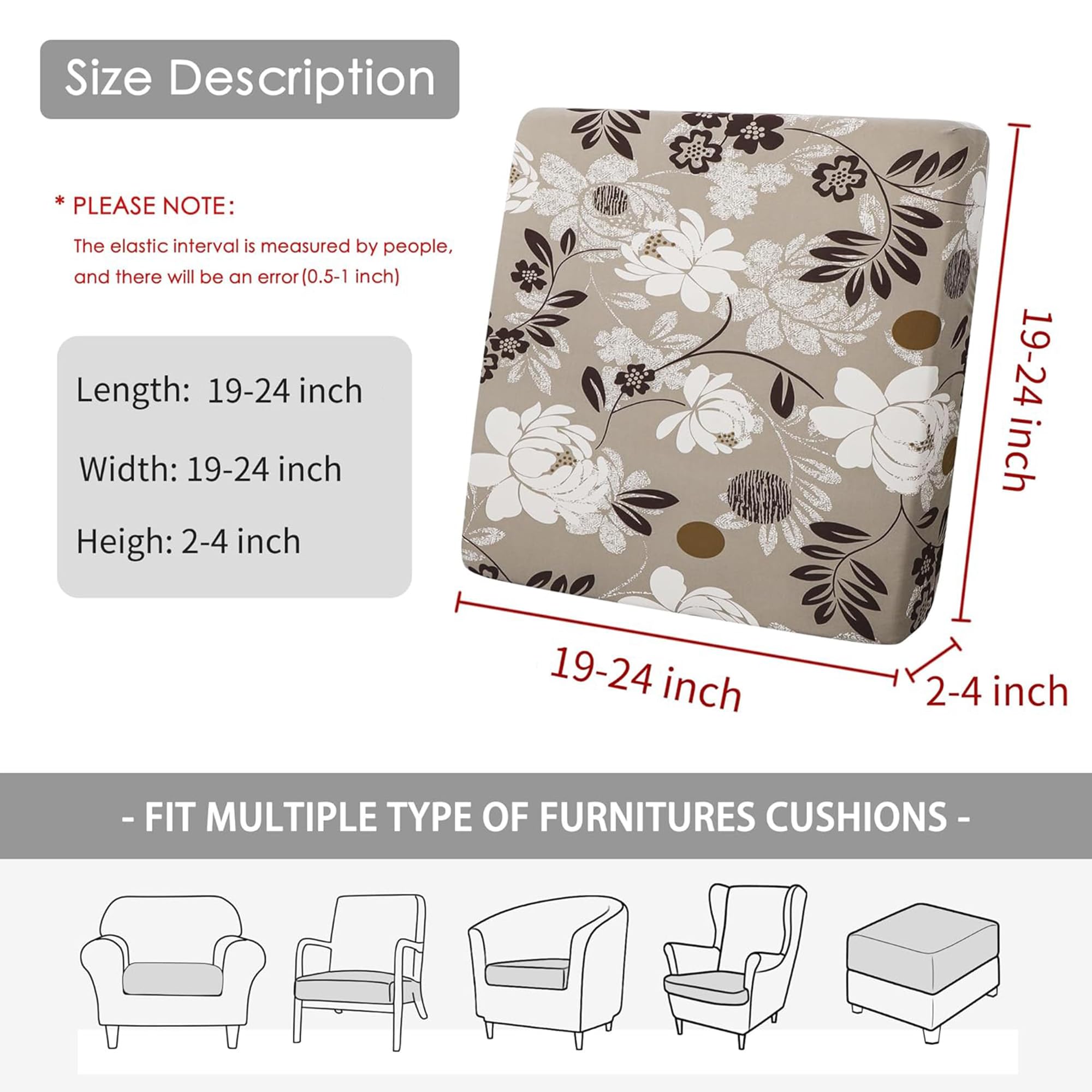 FORCHEER floral print detail highlights vibrant color and soft texture