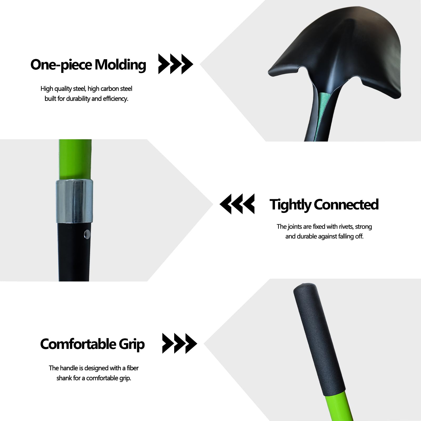 FORCOLID detailed view of blade edge illustrating sharpness for easier soil cutting