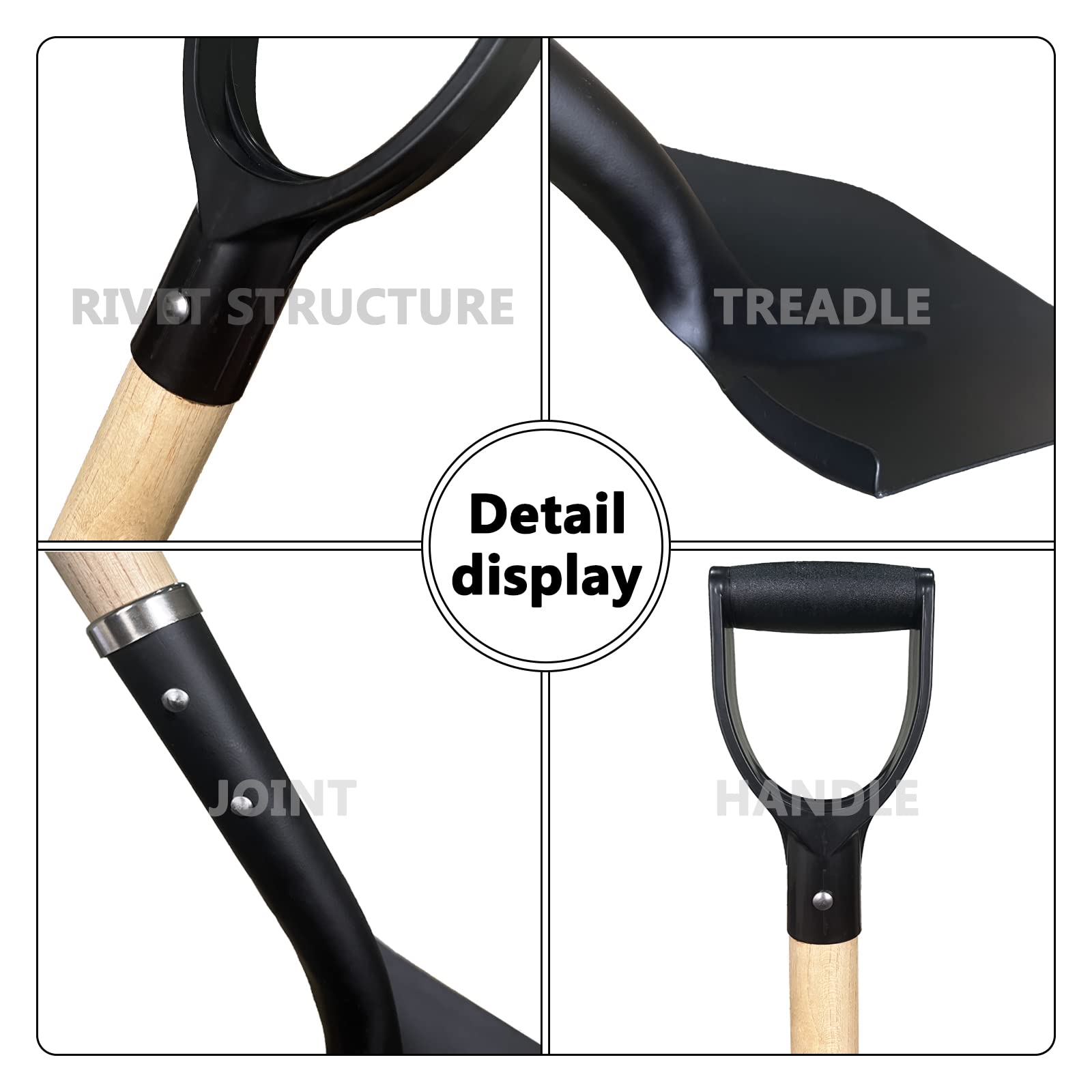 FORCOLID shovel in use digging a garden bed highlighting efficient soil penetration