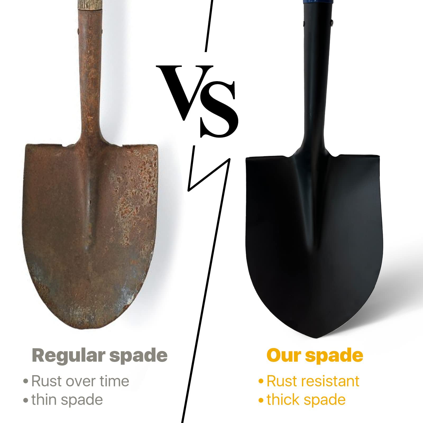FORCOLID shovel folded in car trunk showing 41-inch size fits most vehicles for travel