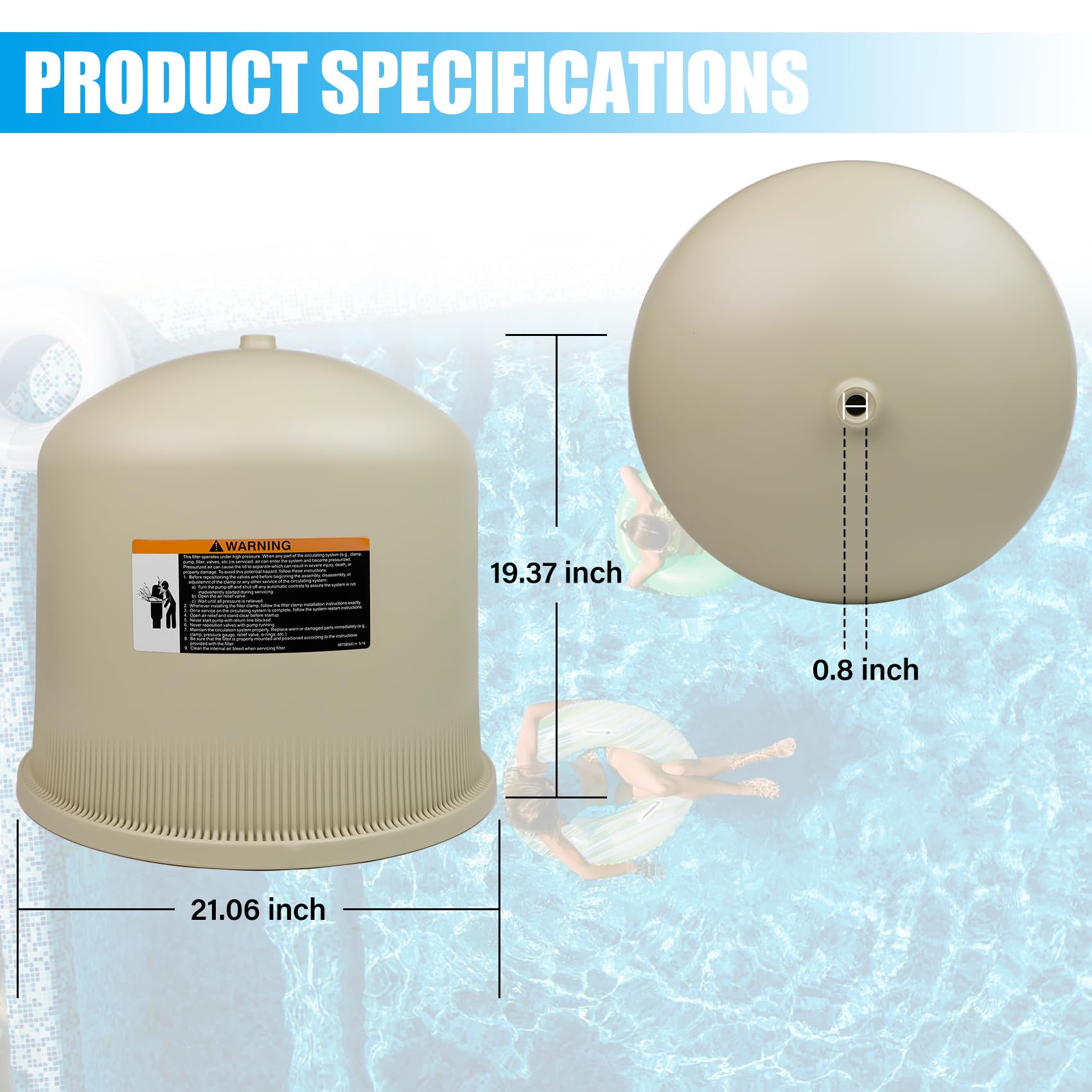 FOREBEN almond lid close-up of sealing surface ensuring leak prevention