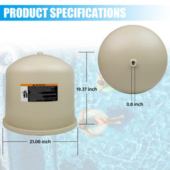 FOREBEN almond lid close-up of sealing surface ensuring leak prevention