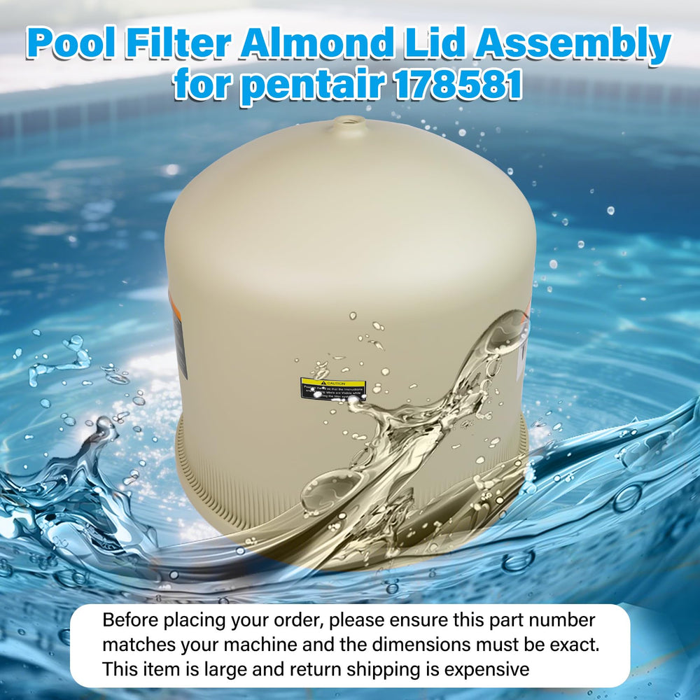 FOREBEN almond lid held in hand showing 21-inch scale for easy replacement