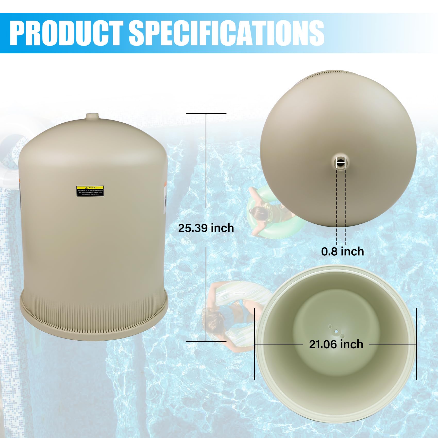 FOREBEN almond lid side profile highlighting reinforced lip and thickness