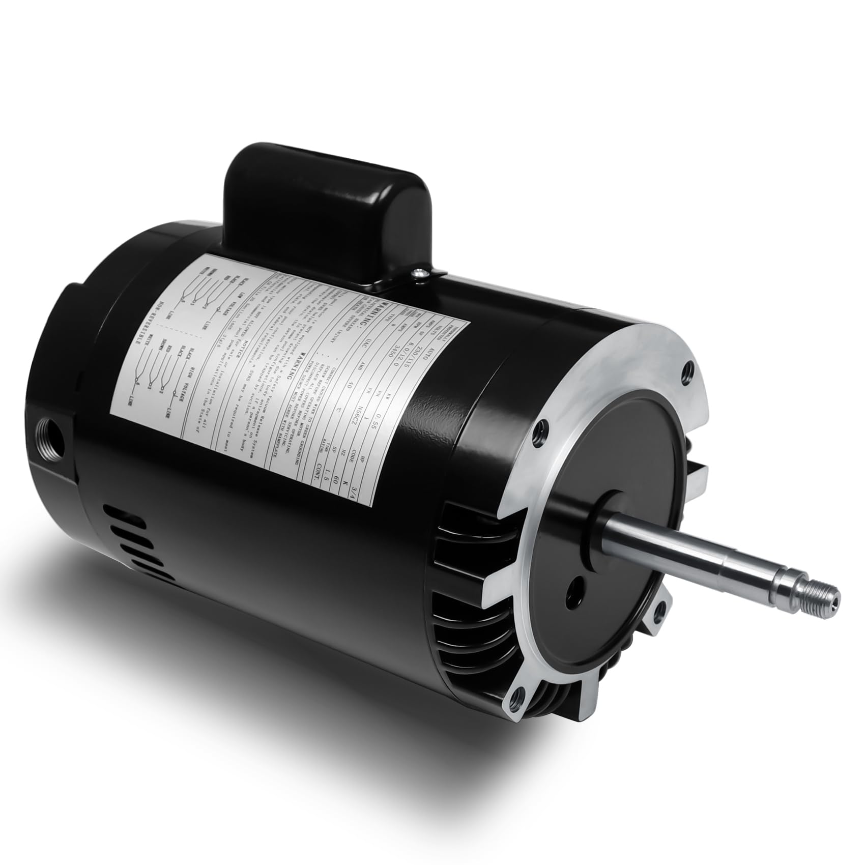 FOREBEN front view of booster pump motor showing flange for easy replacement
