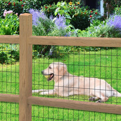 FOREHOGAR installed around garden protecting plants while blending into landscaping