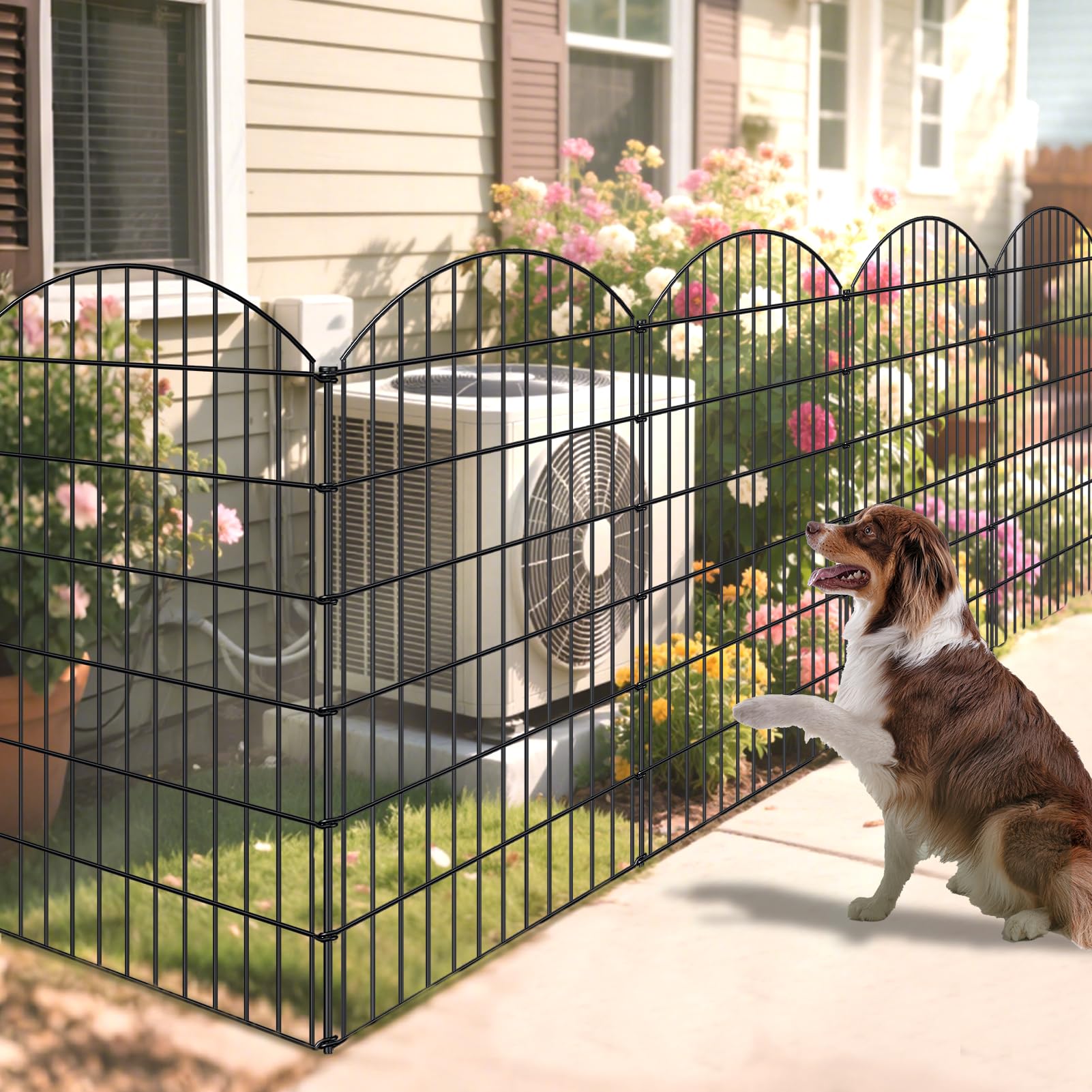 FOREHOGAR fence in garden lifestyle shot highlighting clean edge and protection