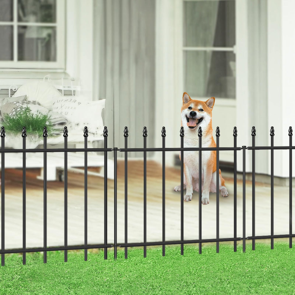 FOREHOGAR front view of packaged fence kit shows ready-to-install convenience