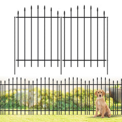 FOREHOGAR front view of six-panel fence bundle showing neat decorative finish and ease of setup