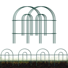 FOREHOGAR front view of full 18x50ft fence showing decorative border and easy setup