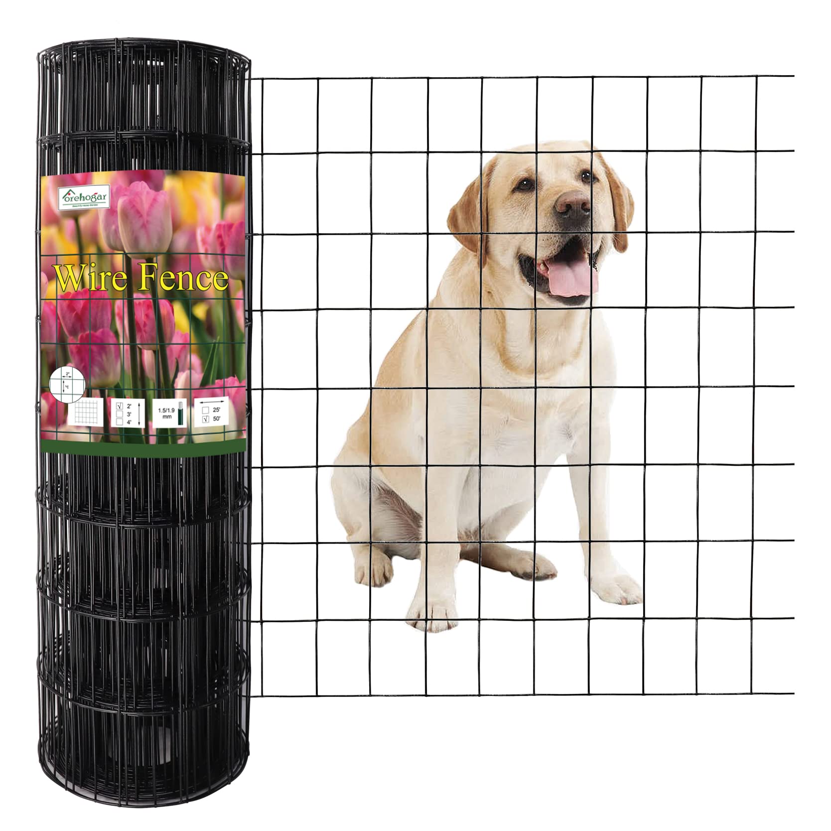 FOREHOGAR front view of the 24x50 roll showing compact packaging and easy transport benefit