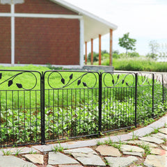 FOREHOGAR front view of fence panels showing clean black finish and design benefit