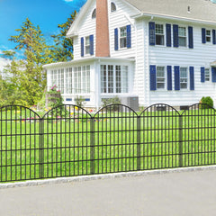 FOREHOGAR front view of five-panel fence showing clear yard boundary and neat appearance