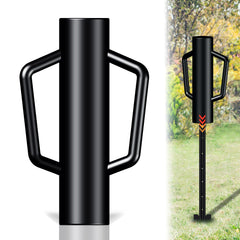 FOREHOGAR front view of post driver showing durable steel and finish for long life