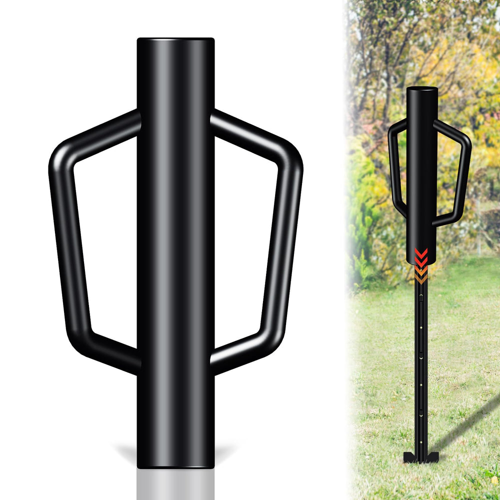 FOREHOGAR front view of 12 lb post driver showing full tool and benefits