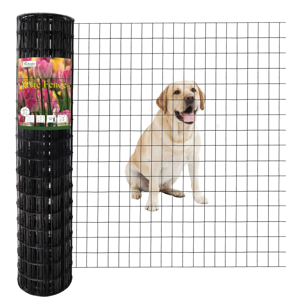 FOREHOGAR front view of 48" x 50' roll showing durable black finish and compact storage benefit
