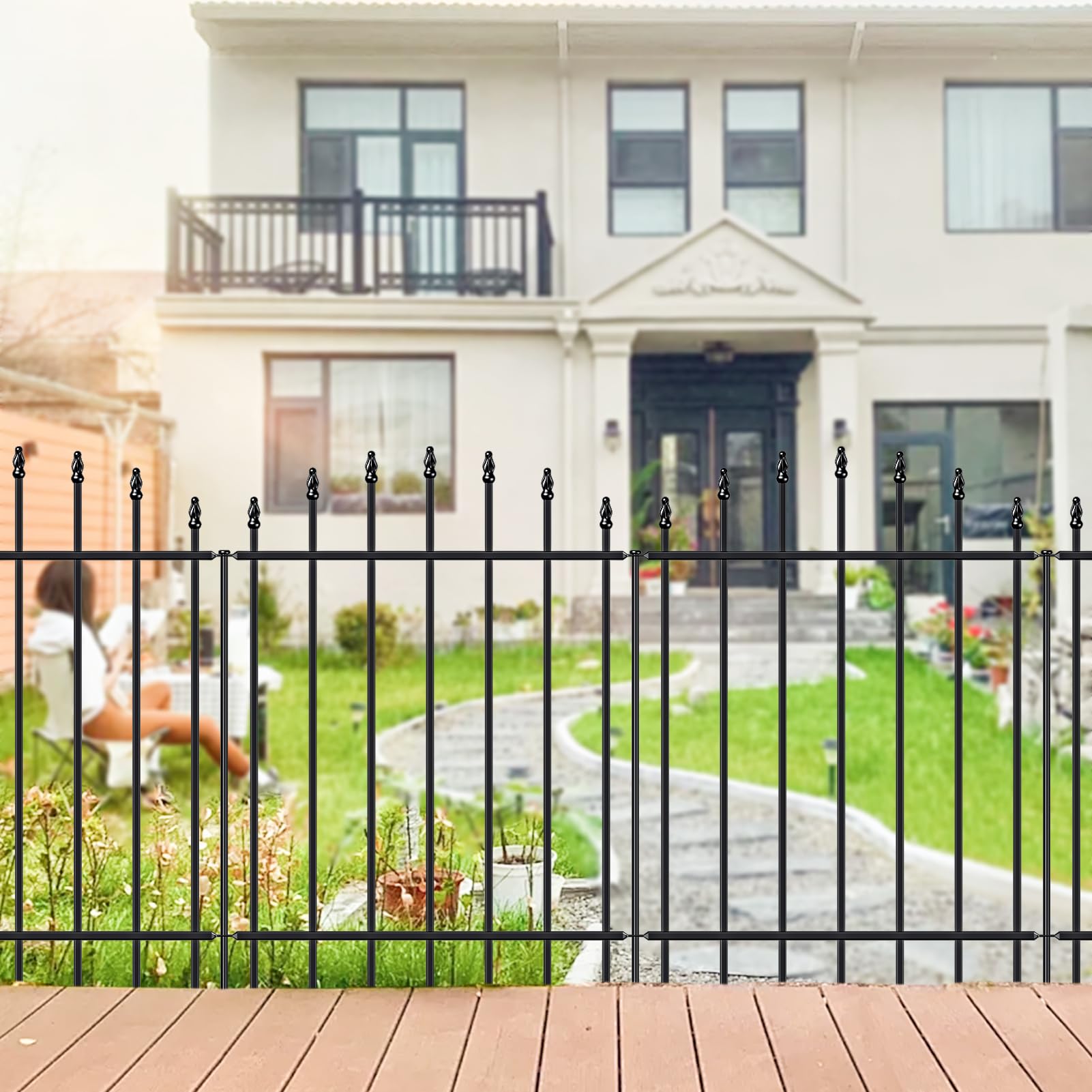FOREHOGAR garden fence containing a dog while preserving yard aesthetics and safety