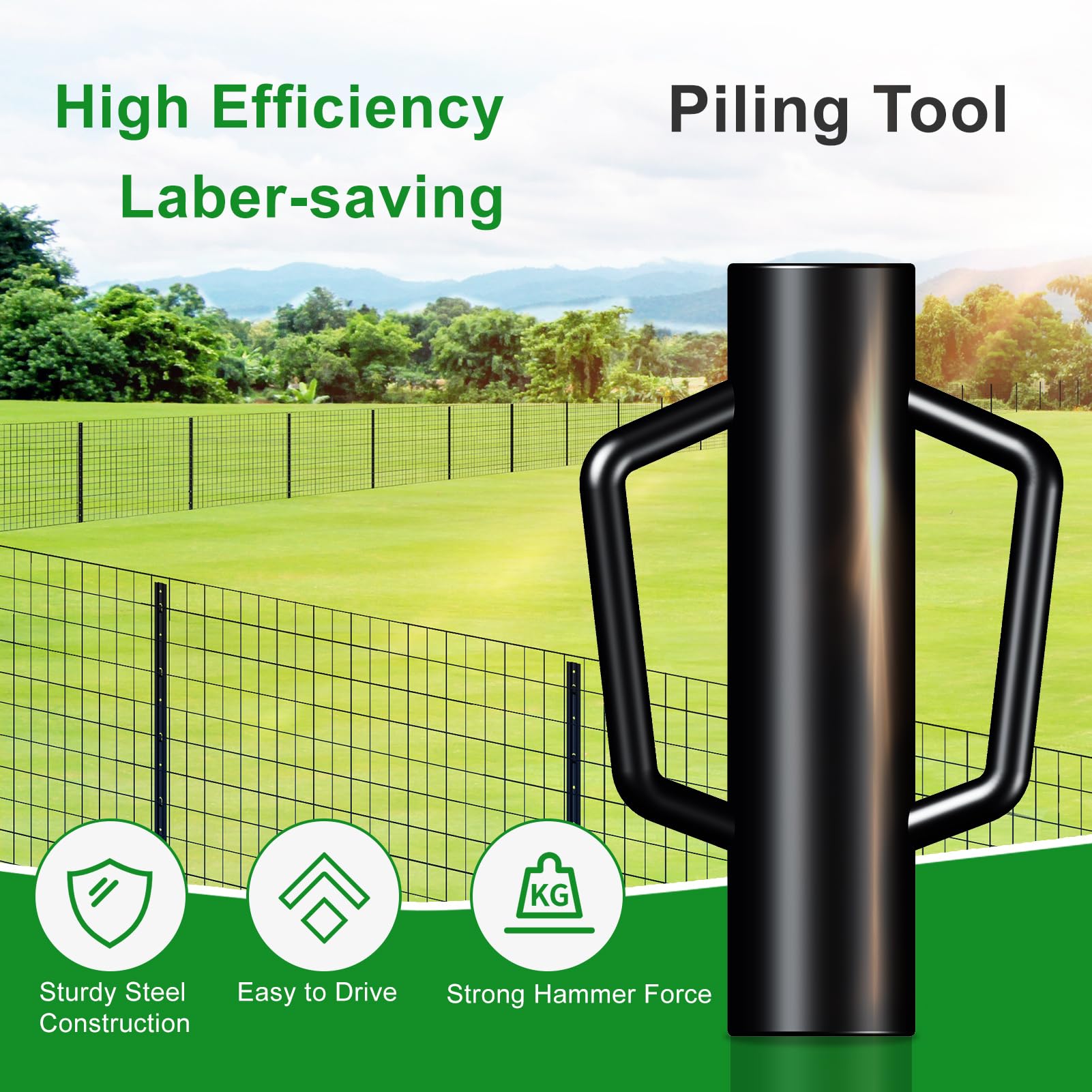 FOREHOGAR ergonomic handle close-up for comfortable grip and reduced fatigue