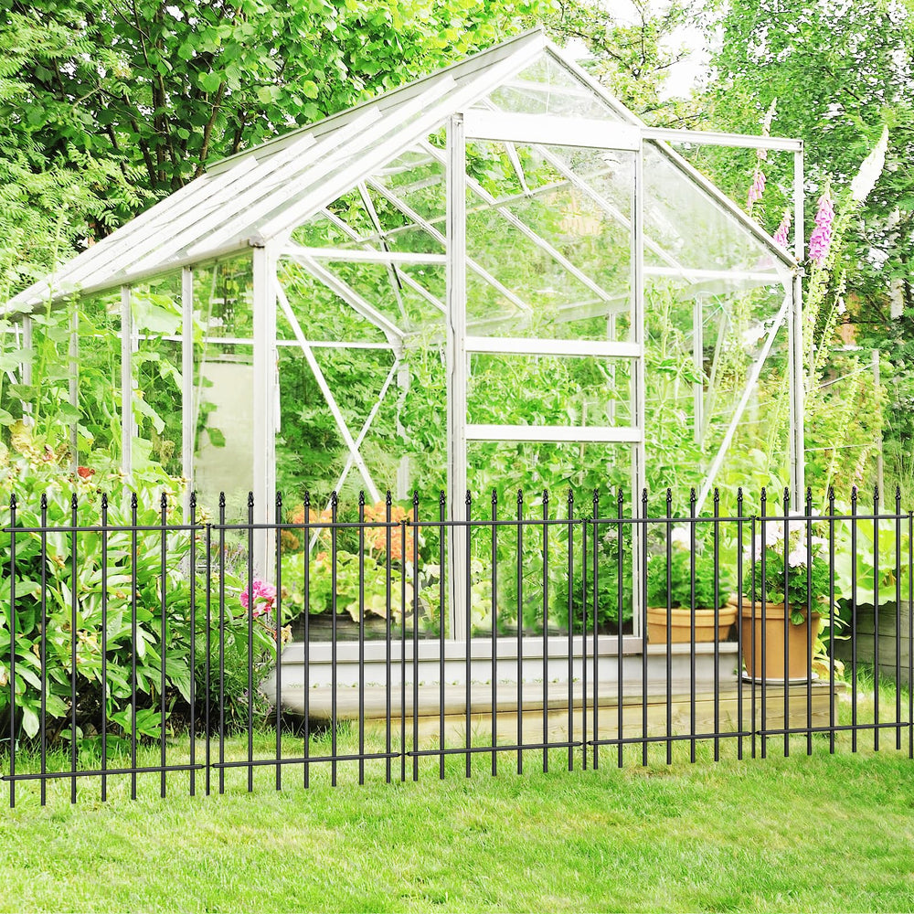 FOREHOGAR fence height beside garden blooms showing protection and scale