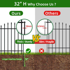 FOREHOGAR fence installed around flowerbed protecting plants and defining landscape edges