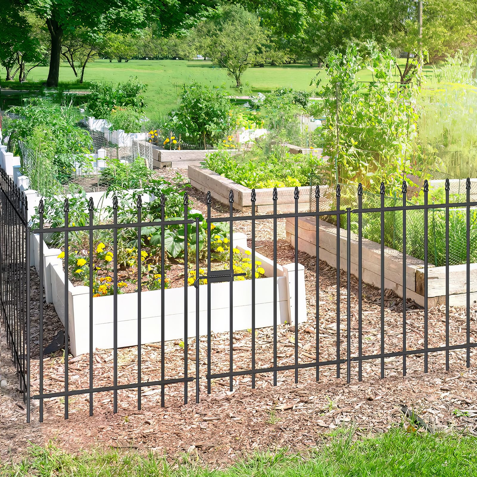 FOREHOGAR installed as flowerbed border adding decorative protection