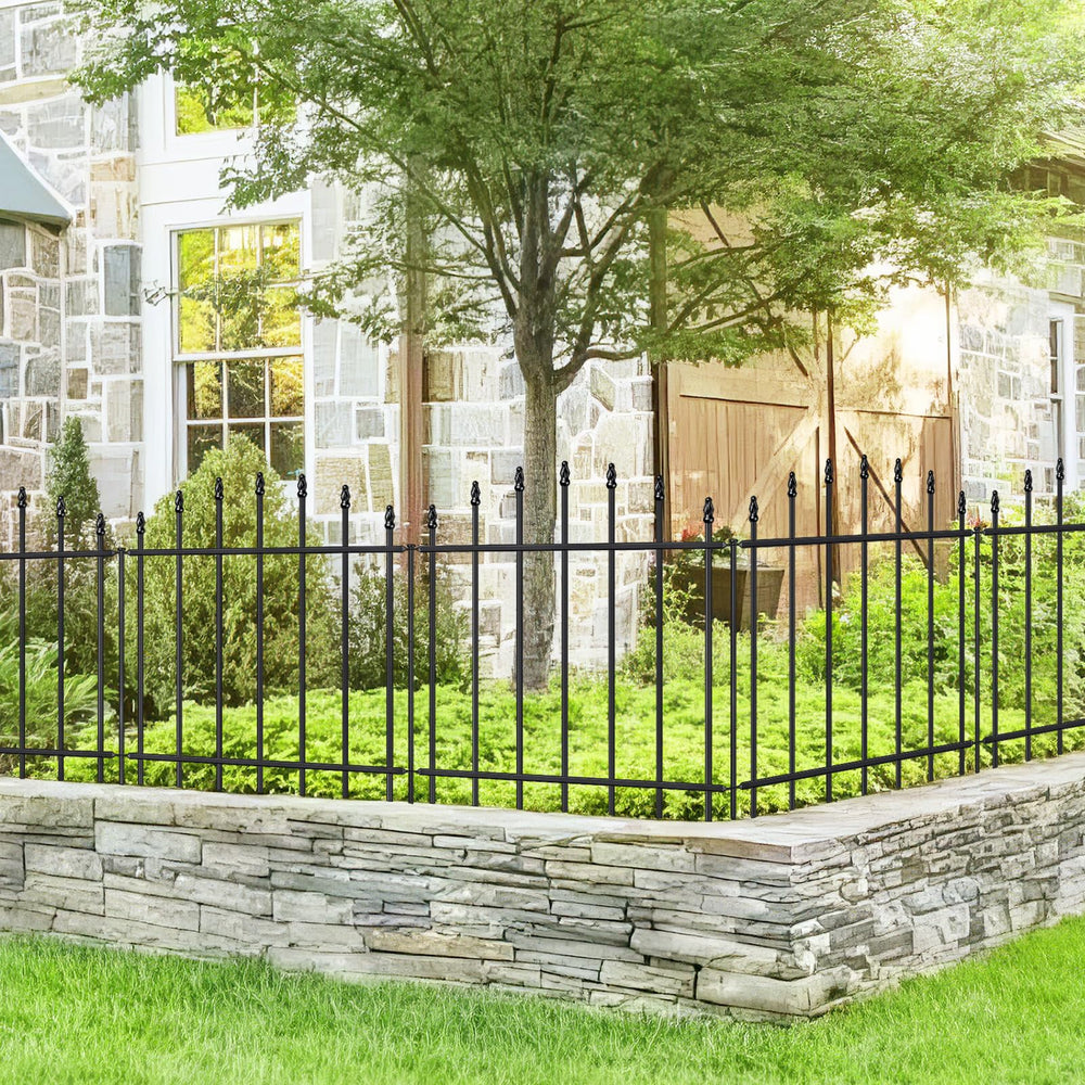 FOREHOGAR decorative fence in garden setting enhancing outdoor curb appeal