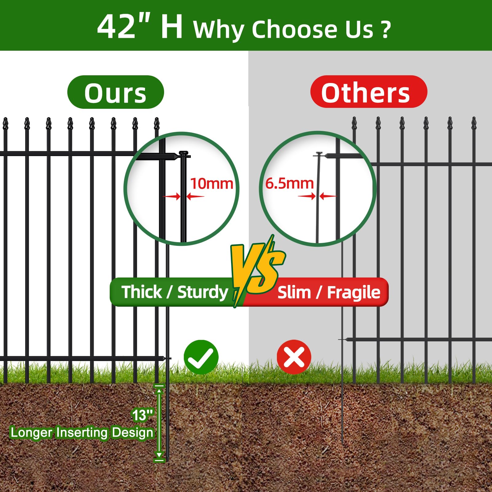 FOREHOGAR linked panels forming a straight border illustrating secure continuous edging