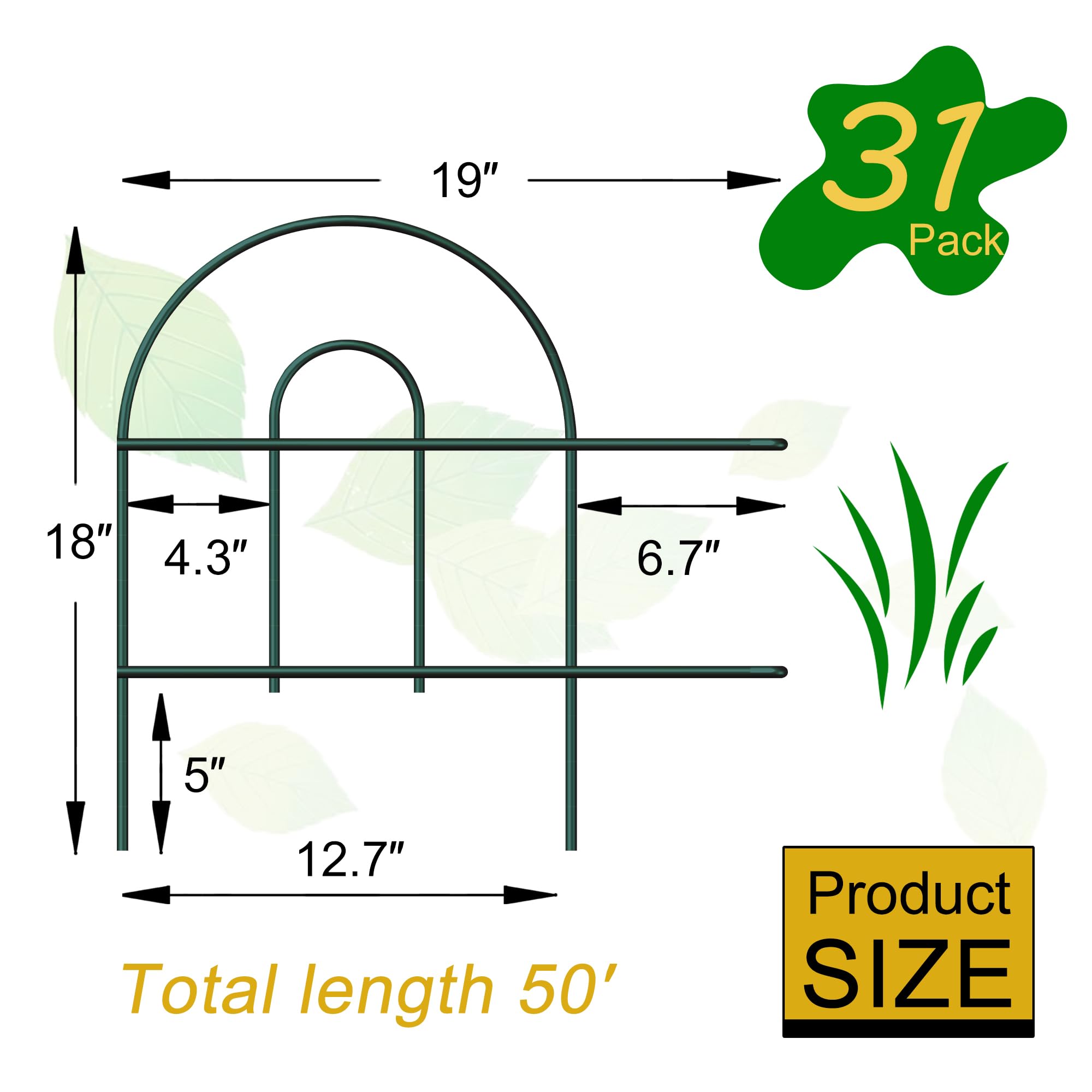 FOREHOGAR detail of arched panel tops adding ornamental garden edging appeal