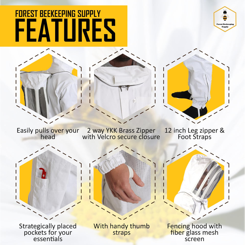 FOREST BEEKEEPING SUPPLY goatskin gloves detail showing dexterity and hand protection